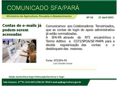 COMUNICADO Nº 10 Contas de emails.jpg