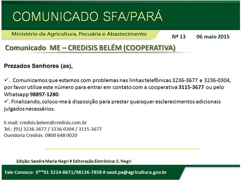 COMUNICADO Nº 13 CrediSIS COOPERATIVA.jpg