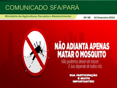 Comunicado SFA-PA Nº 08 - ZIKAZERO 16.02.2016.jpg