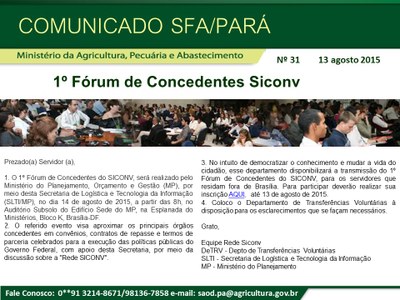 Comunicado SFA-PA Nº 31 - 1 forum de concedentes.jpg