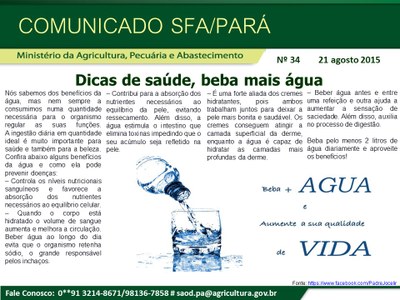 Comunicado SFA-PA Nº 34 - Dicas de Saúde.jpg